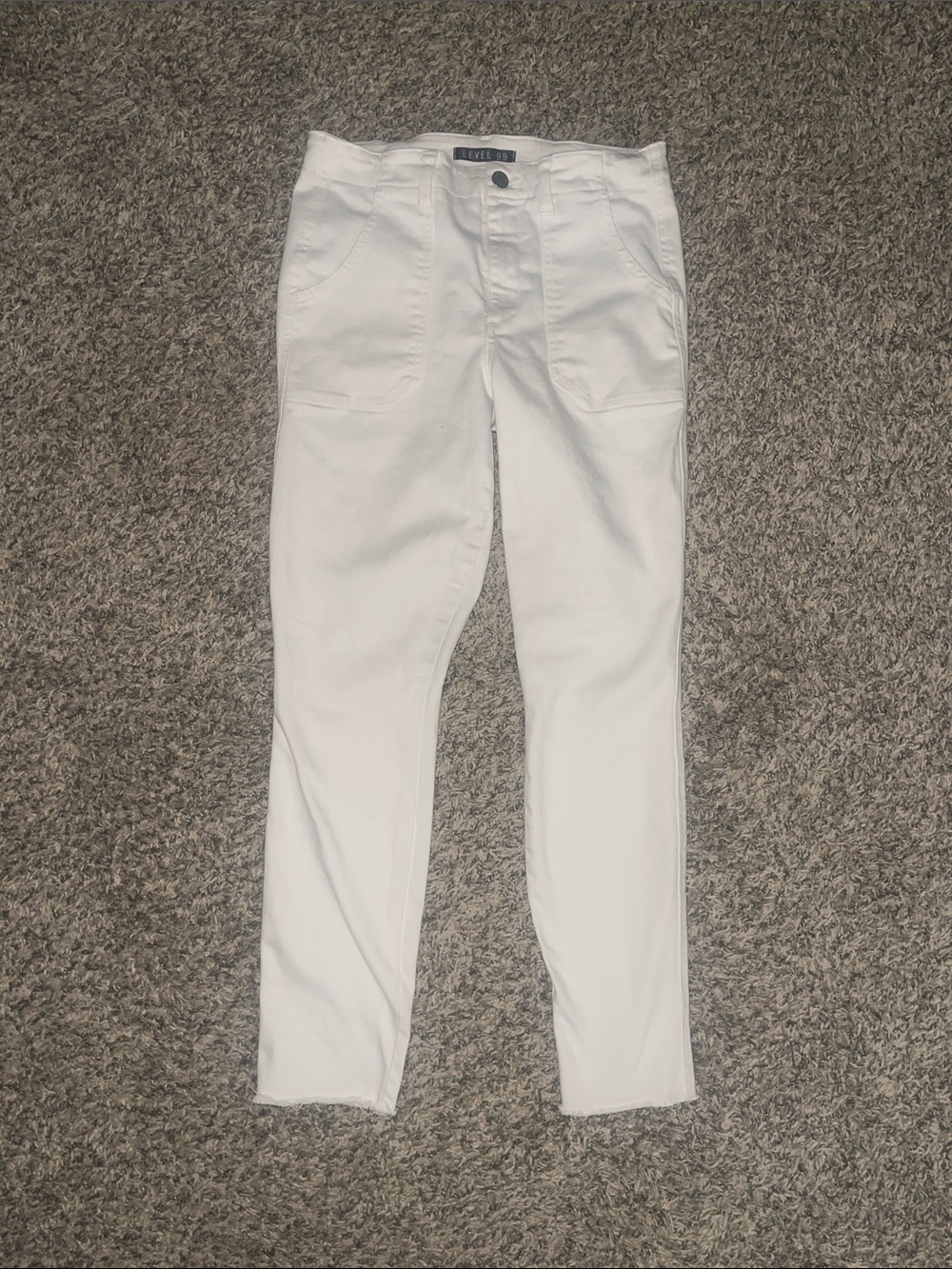 Level 99 white jeans Slim Fit Pants